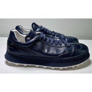 ARI St. Tropez Sneaker‎ Italian Handmade Calfskin Leather Blue Mens 42 US 9